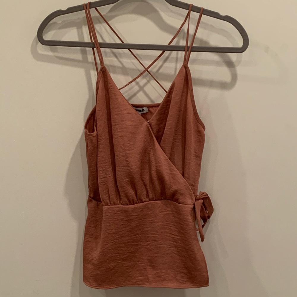 Coral blouse